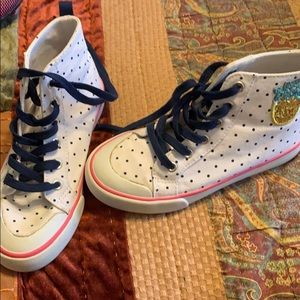 Children’s pineapple high tops from Gymboree.
